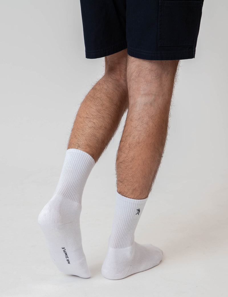 Mister Socks 3 Pack - White