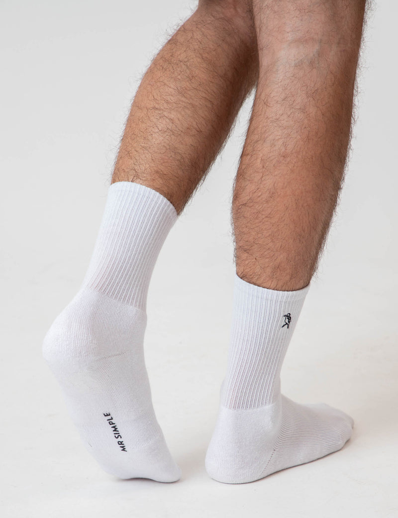 Mister Socks 3 Pack - White
