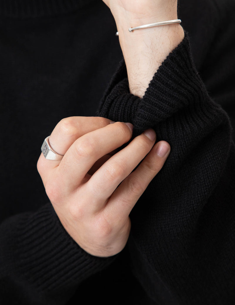 Fred Crew Wool Knit - Black