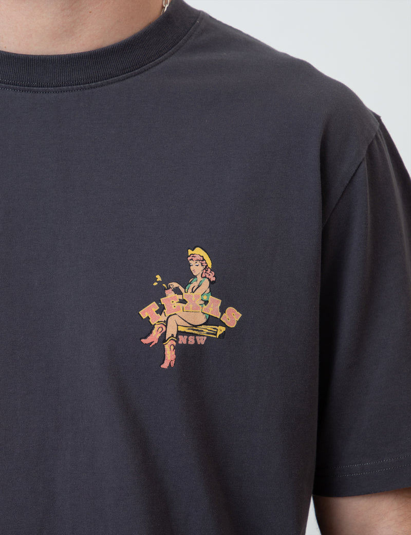 Heavy Weight Tee - Texas NSW Vintage Black