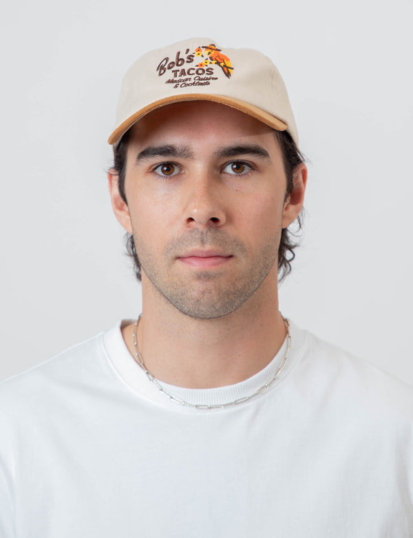 6 Panel Dad Cap - Bob's Taco Natural Suede
