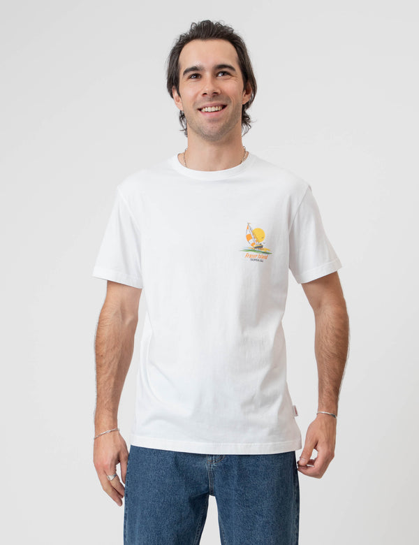 Reginald Organic Tee - Fraser Island White