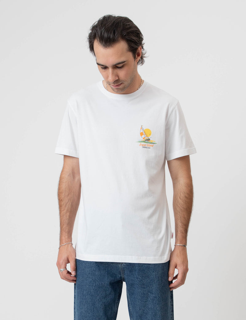 Reginald Organic Tee - Fraser Island White