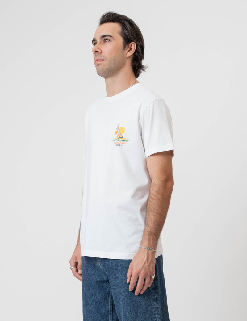 Reginald Organic Tee - Fraser Island White