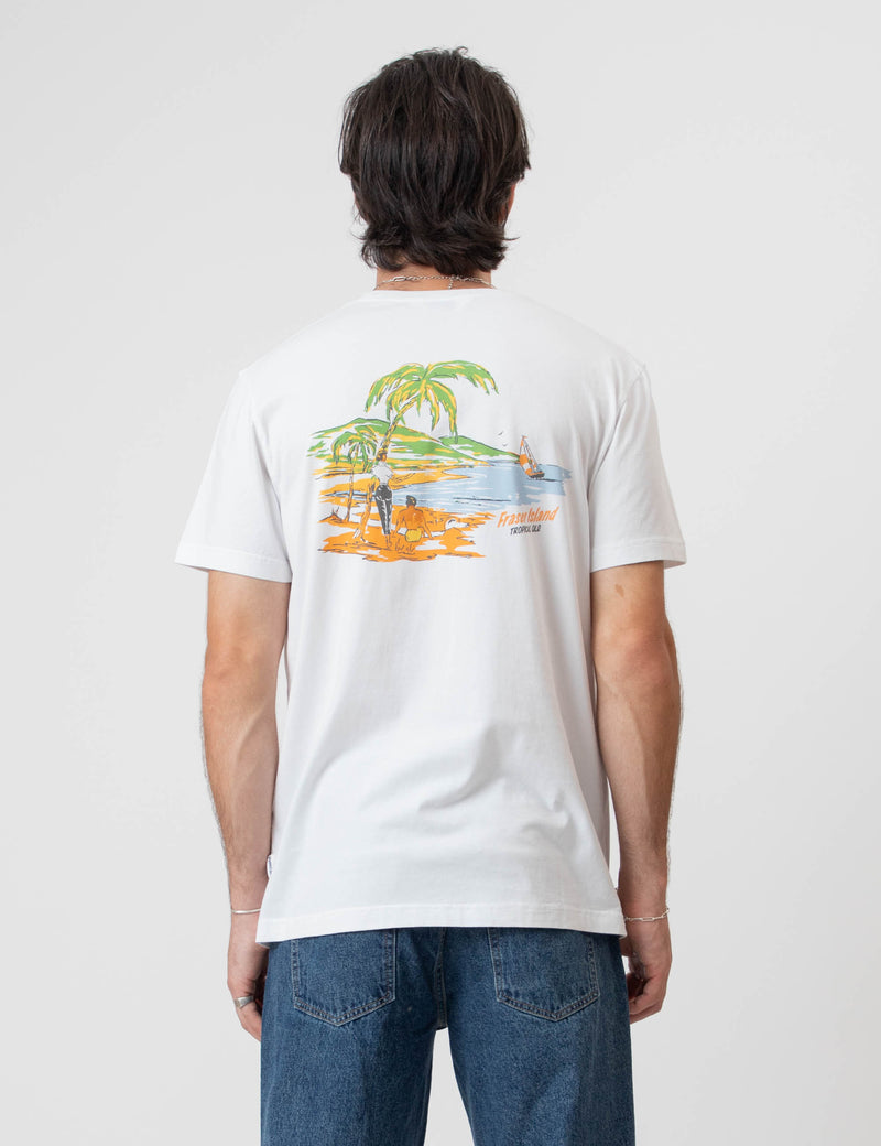 Reginald Organic Tee - Fraser Island White