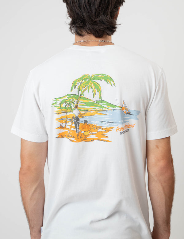 Reginald Organic Tee - Fraser Island White
