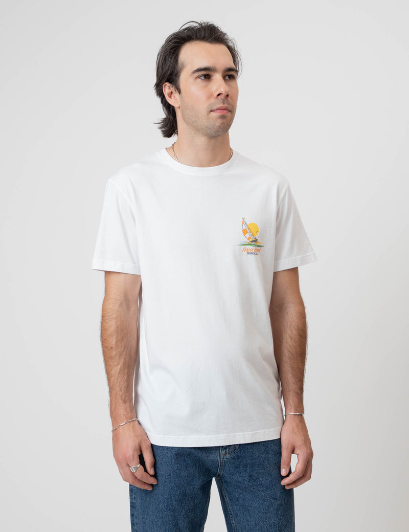 Reginald Organic Tee - Fraser Island White