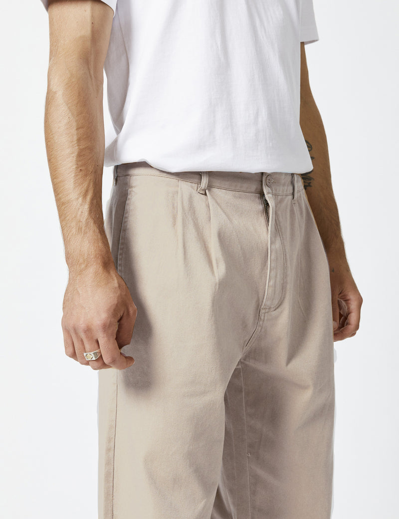 Brooklyn Pleated Pant - Stone