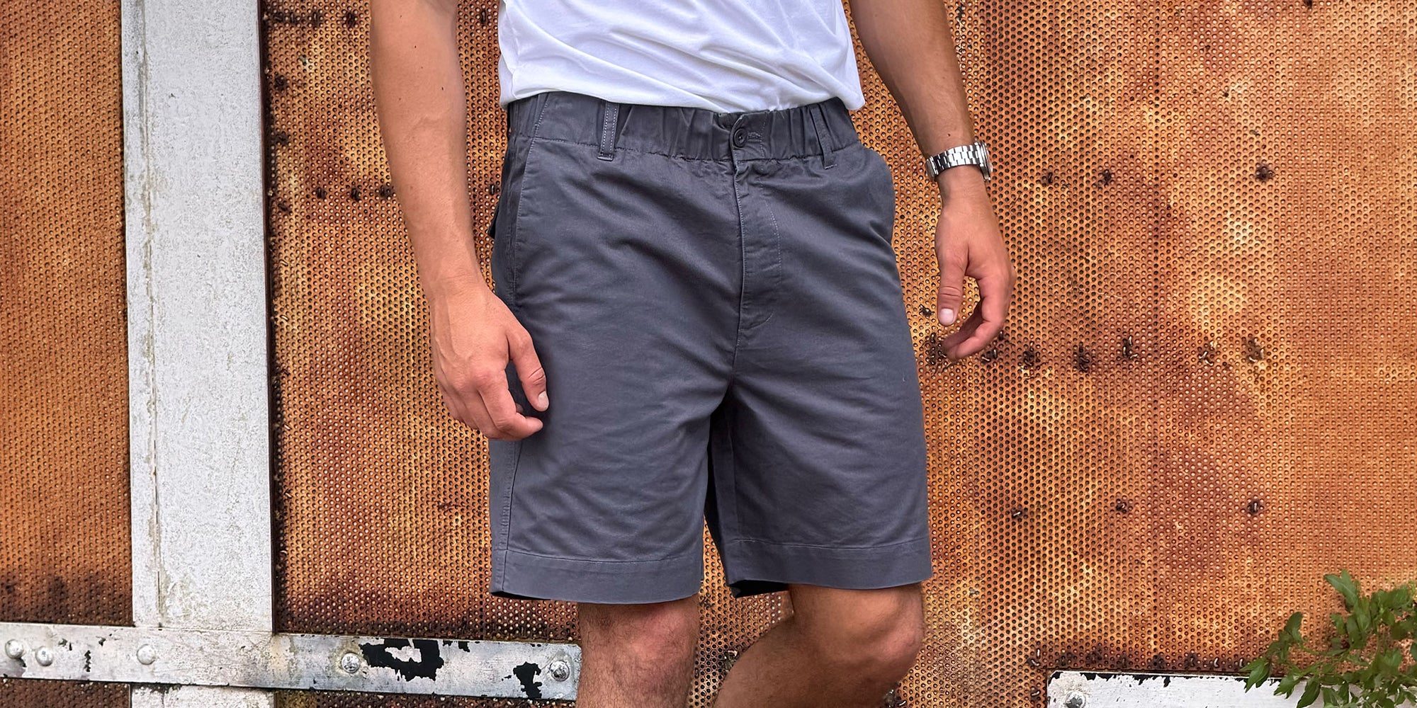 Chad Elastic Waist Relaxed Short - Charcoal