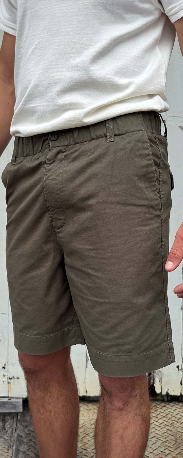 Chad Elastic Waist Relaxed Short - Charcoal