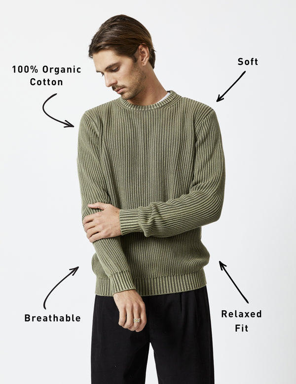 Fisher Chunky Organic Knit - Fatigue
