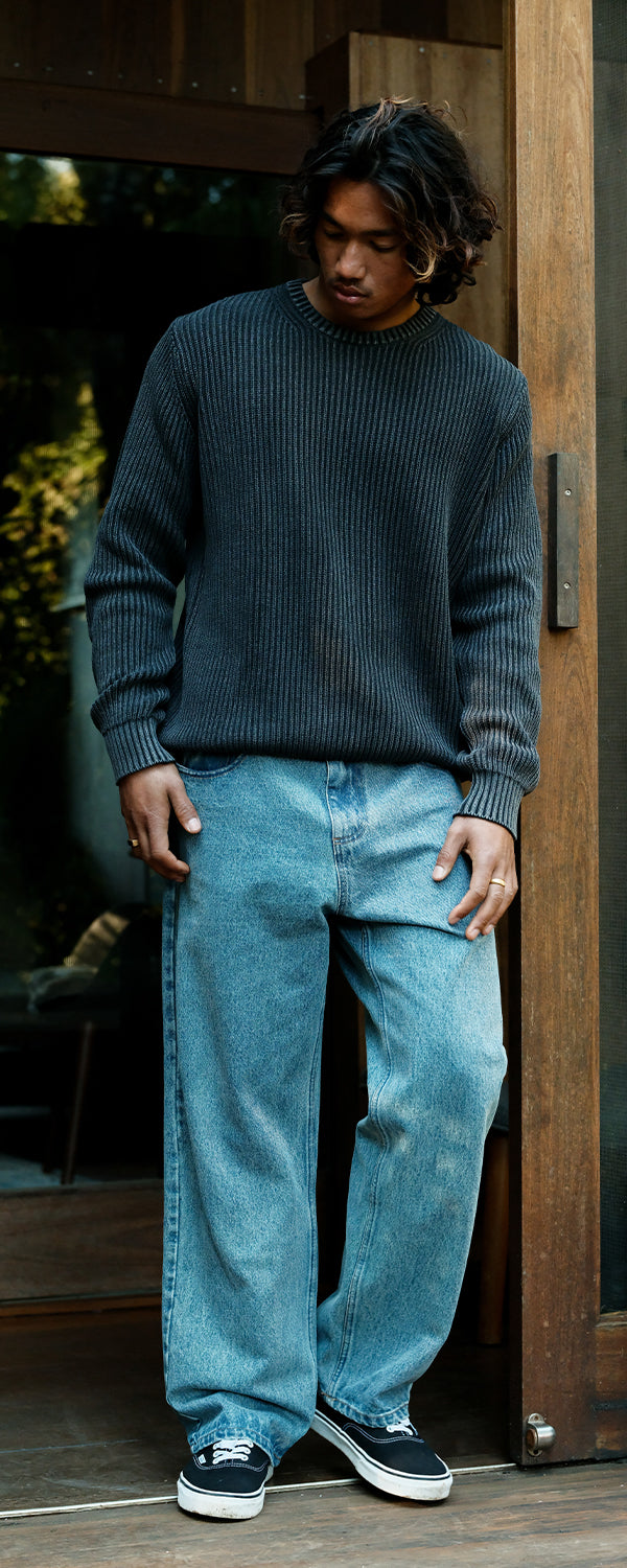 Fisher Chunky Organic Knit - Black