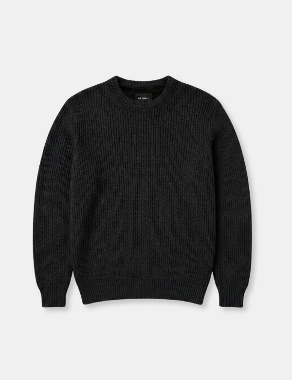 Smith Long Sleeve Waffle Tee - Black – Mr Simple