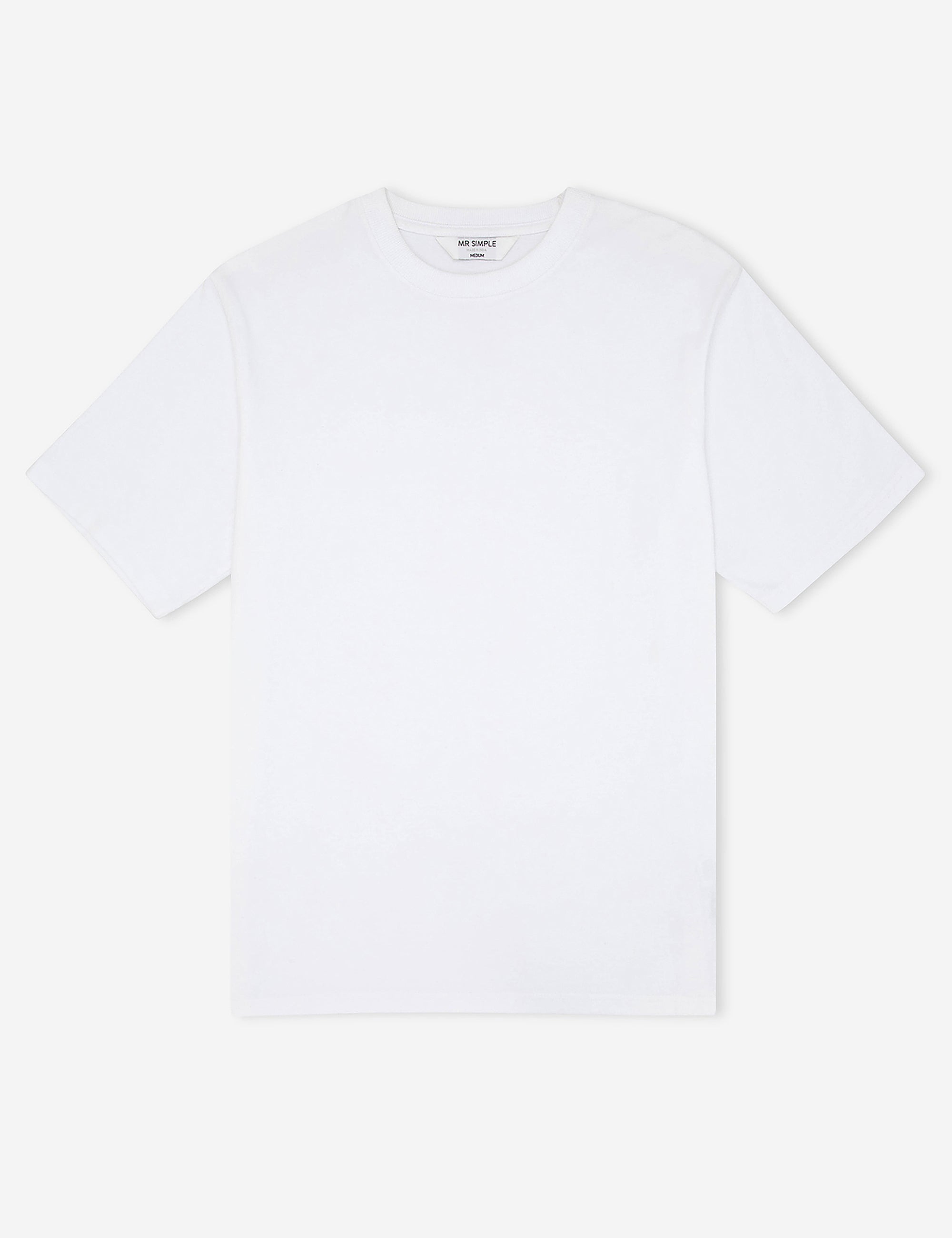 Heavy Weight Tee - White – Mr Simple