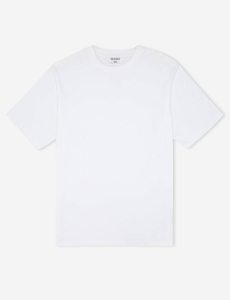 Heavy Weight Tee - White – Mr Simple