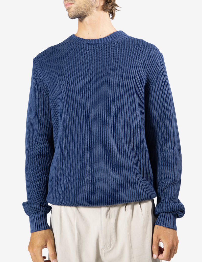 Fisher Chunky Organic Knit - Navy