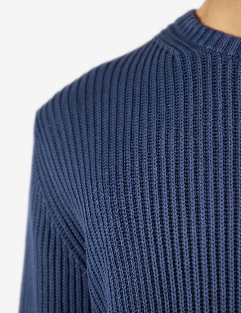 Fisher Chunky Organic Knit - Navy