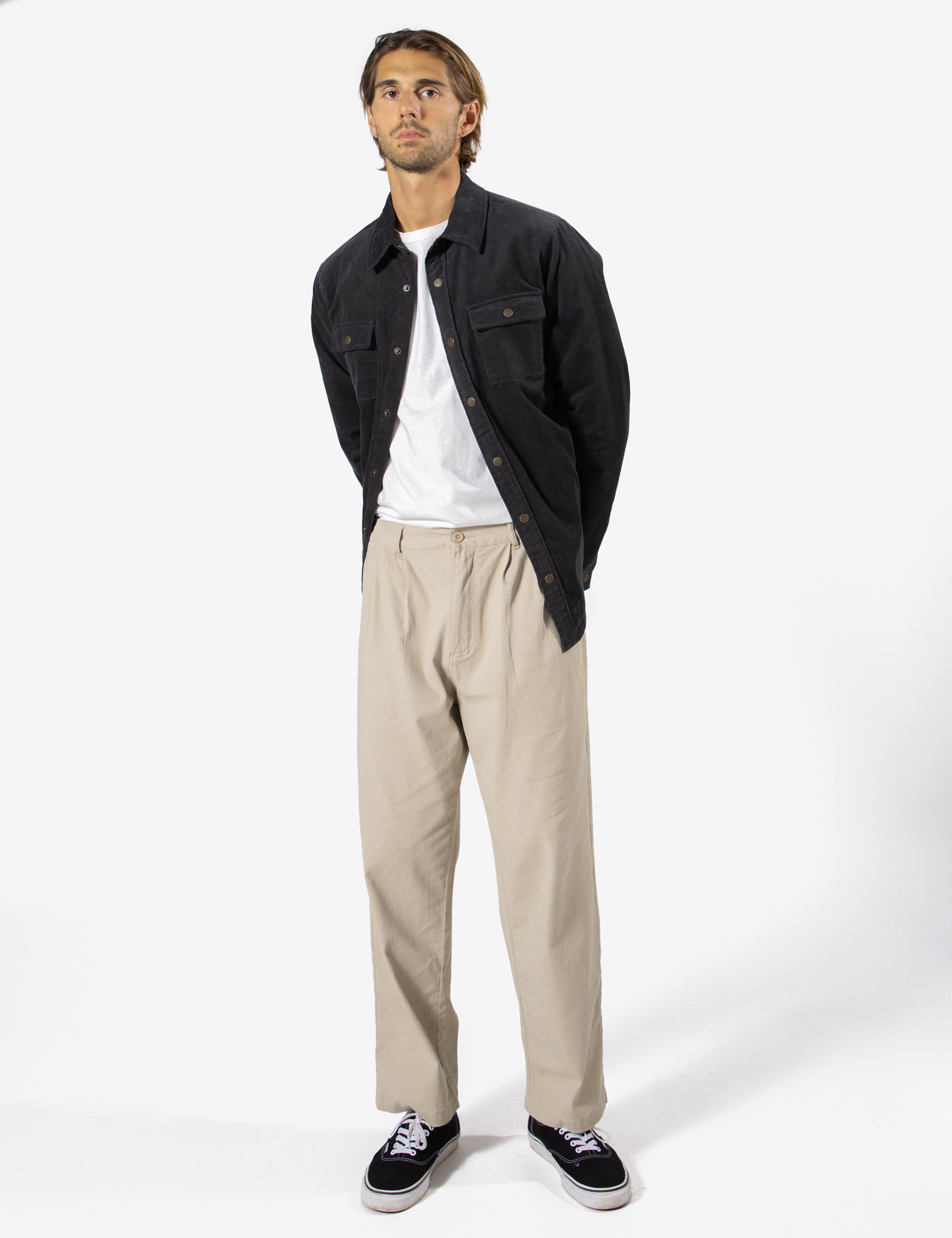 Quilted Cord Jacket - Graphite – Mr Simple