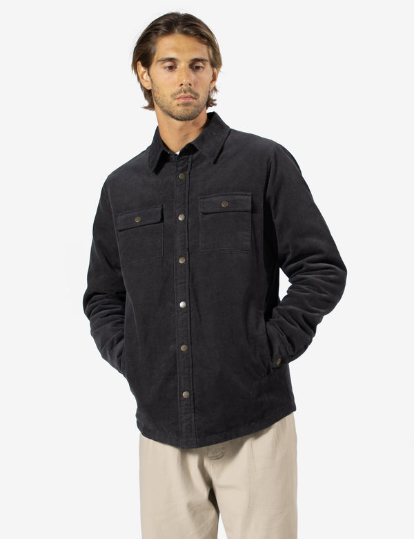 Quilted Cord Jacket - Graphite