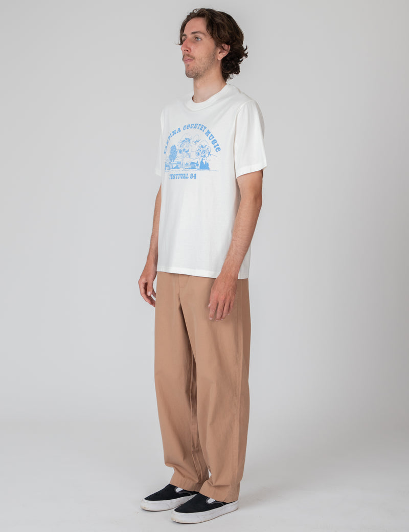 Heavy Weight Print Tee - Yandina Country Vintage White