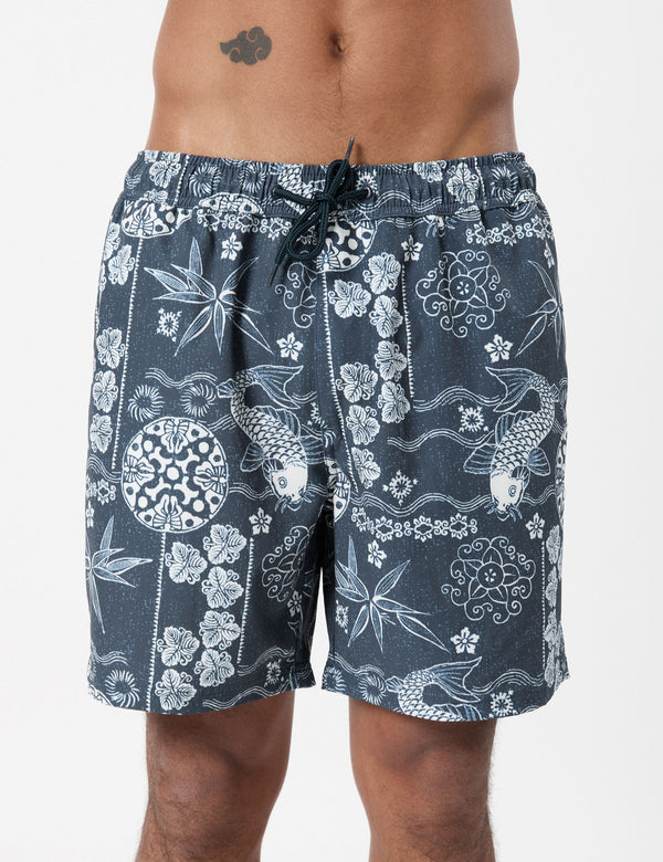 Koi Swim Short - Indigo