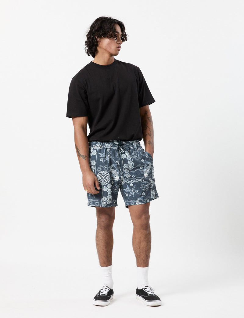 Koi Swim Short - Indigo