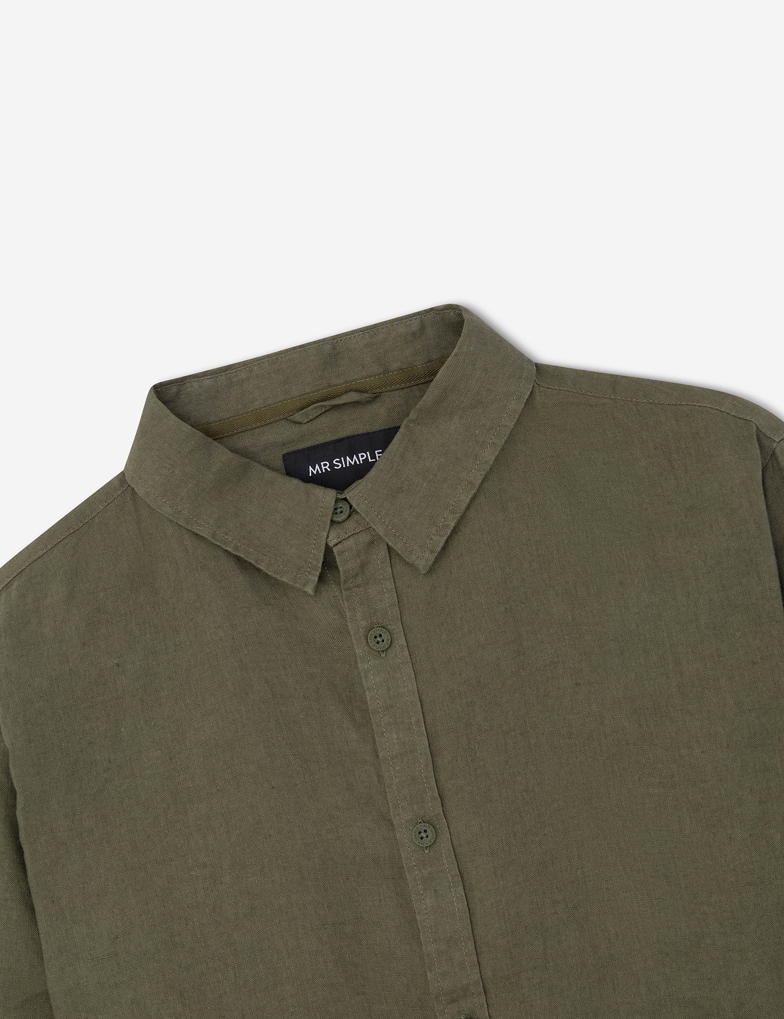 Linen Long Sleeve Shirt - Fatigue – Mr Simple
