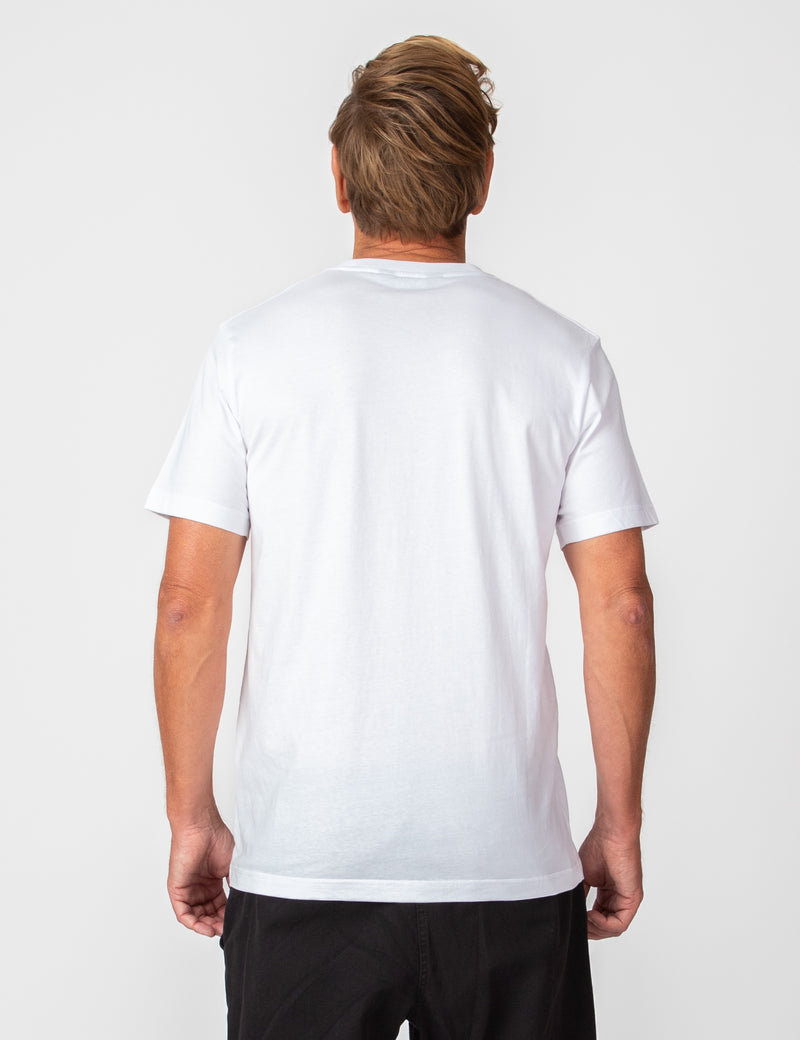 Reginald Organic Pocket Tee - White/Fatigue
