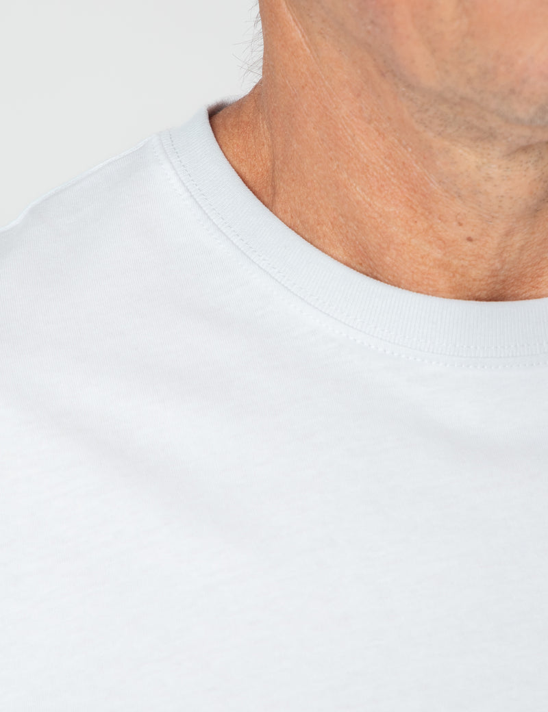 Reginald Organic Pocket Tee - White/Fatigue