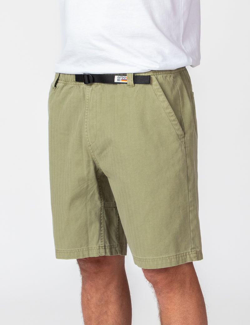 Outdoor Rec Trail Short - Vintage Army