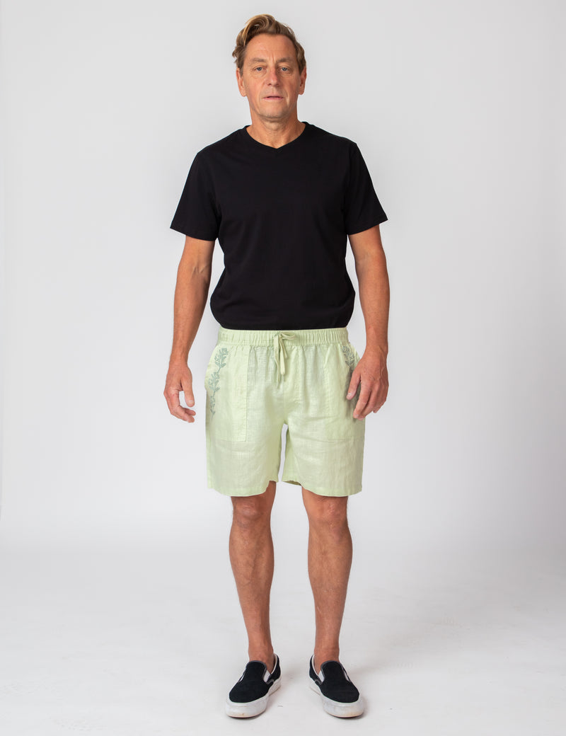 Burbank Short - Fog Green Garden State