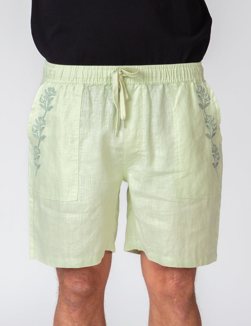 Burbank Short - Fog Green Garden State