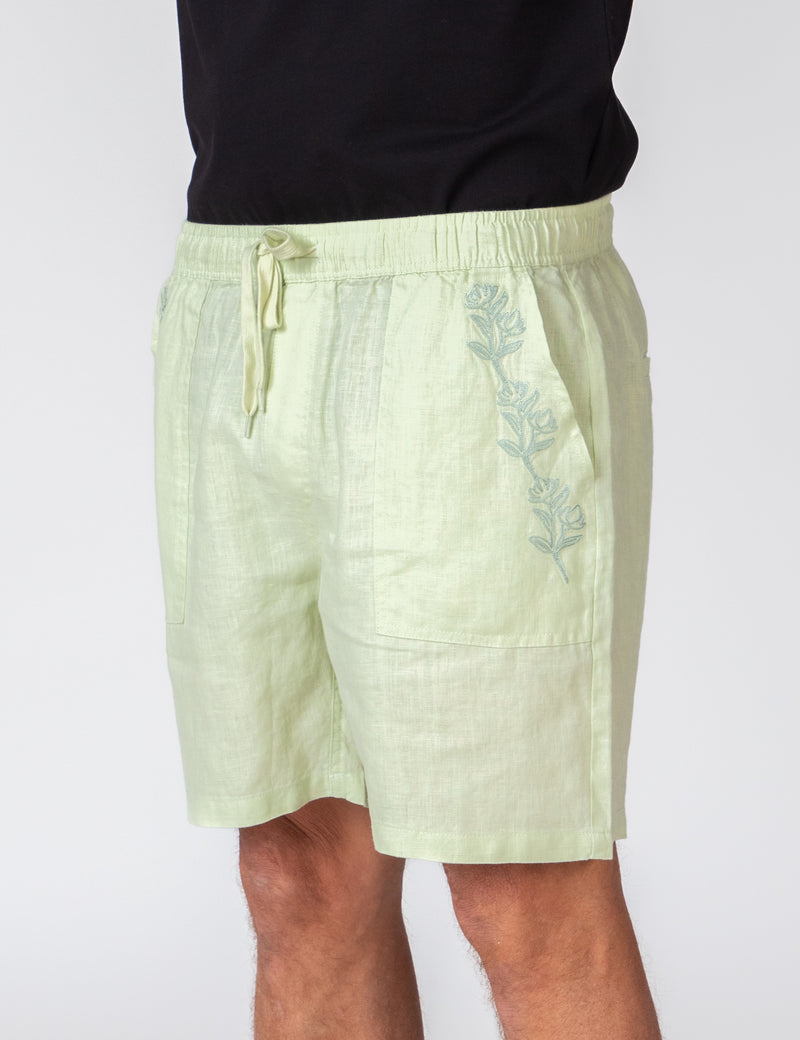 Burbank Short - Fog Green Garden State