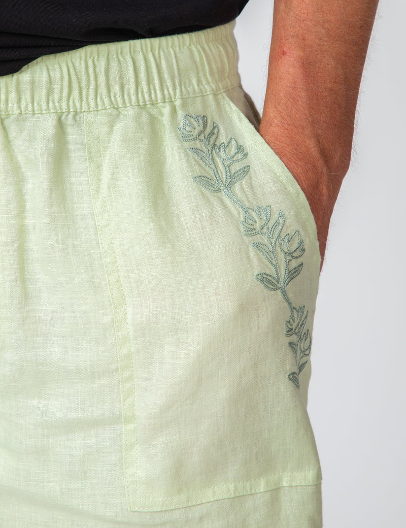 Burbank Short - Fog Green Garden State