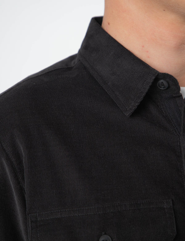 Sawyer Cord Longsleeve Shirt - Black