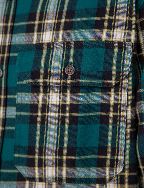 Flannel Long Sleeve Shirt - Petrol