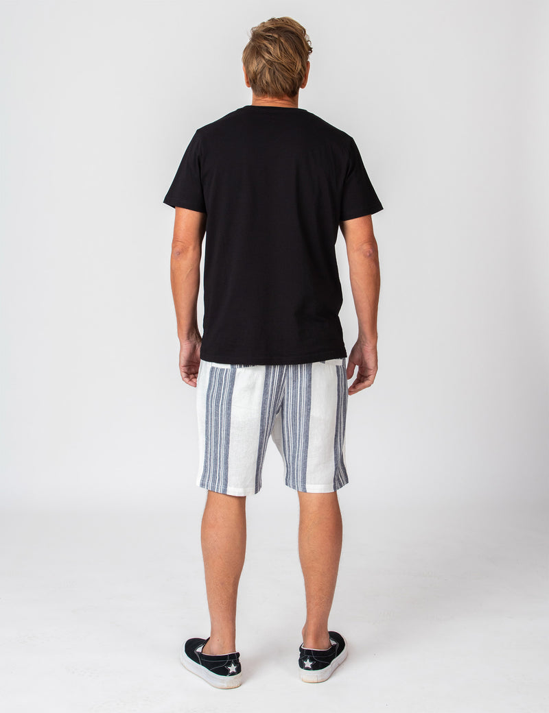 Reginald Organic Vee Tee - Black