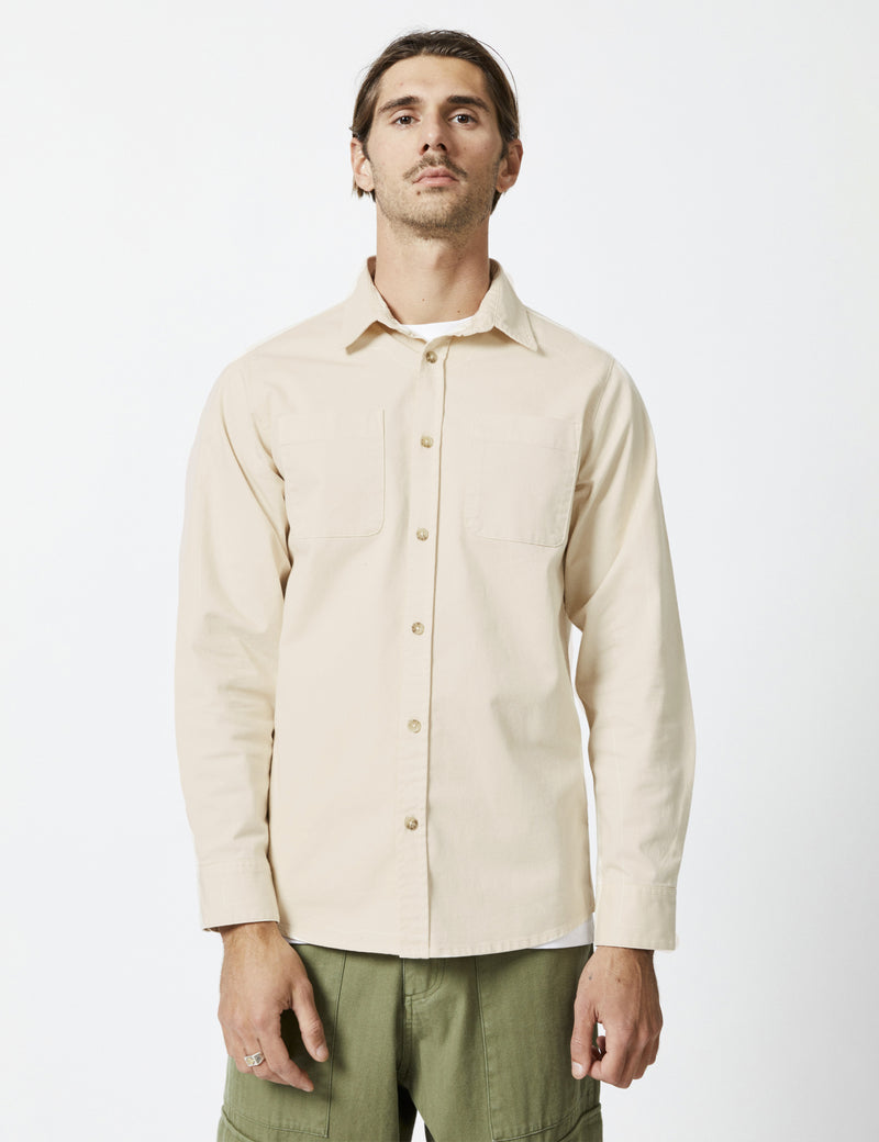 York Long Sleeve Shirt - Natural