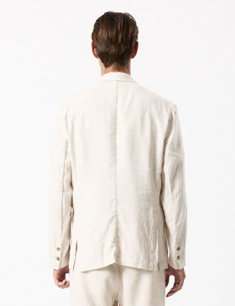 Gatsby Linen Blazer - Natural