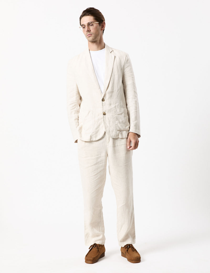 Gatsby Linen Blazer - Natural