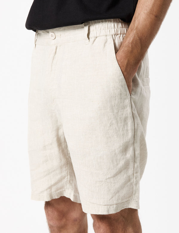 Tanner 3.0 Linen Shorts - Natural