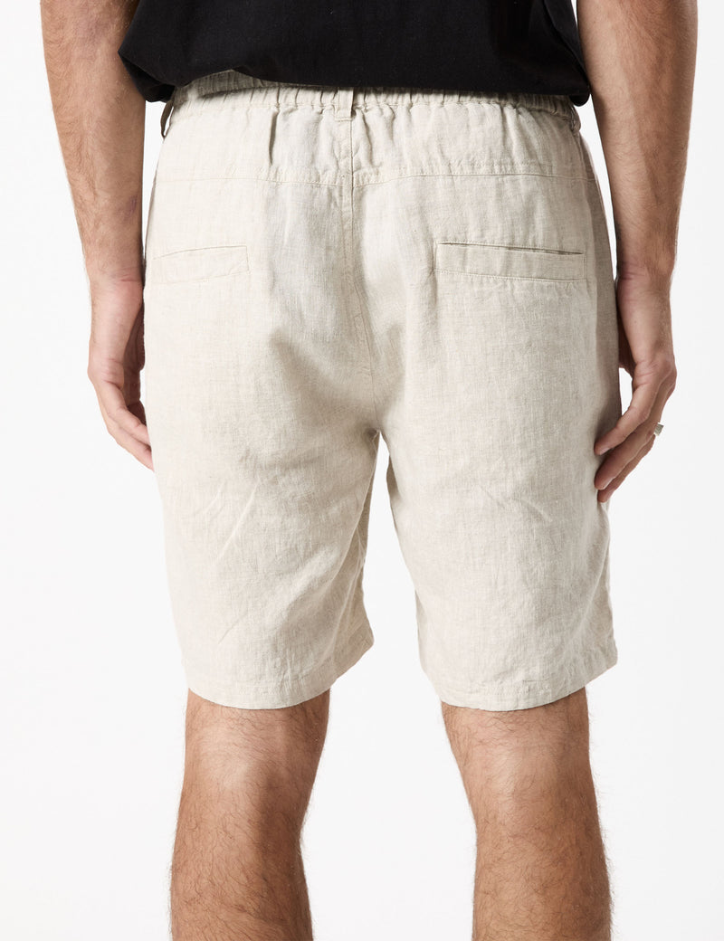 Tanner 3.0 Linen Shorts - Natural