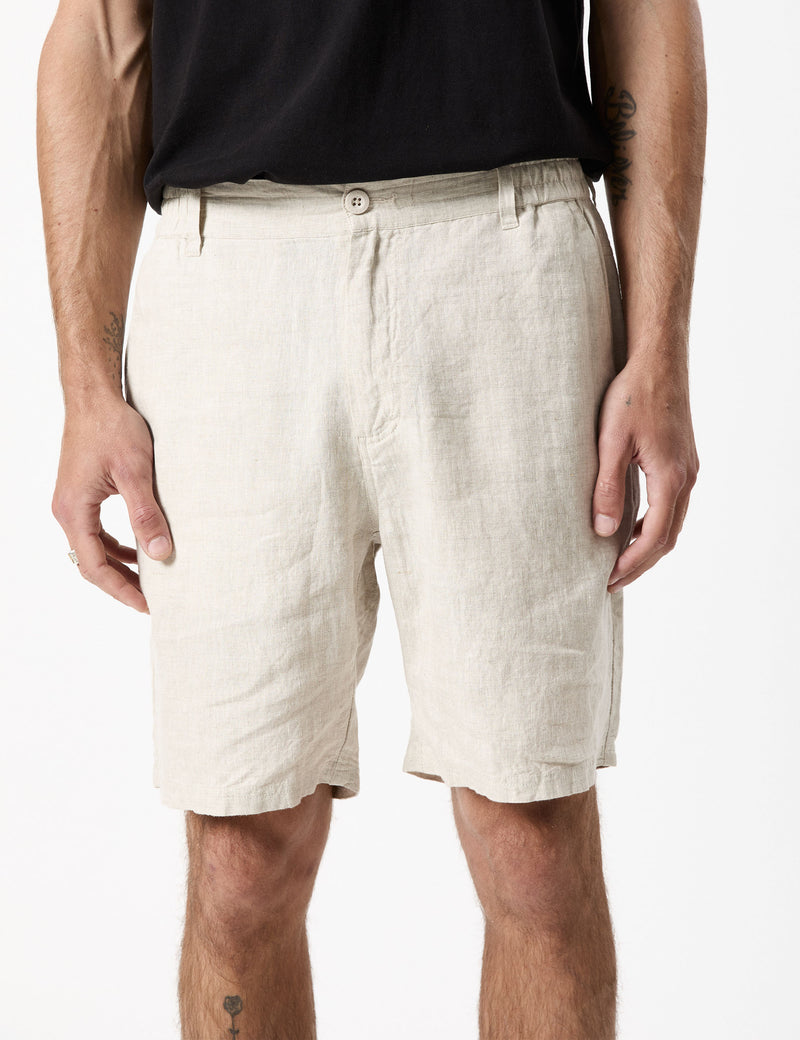 Tanner 3.0 Linen Shorts - Natural