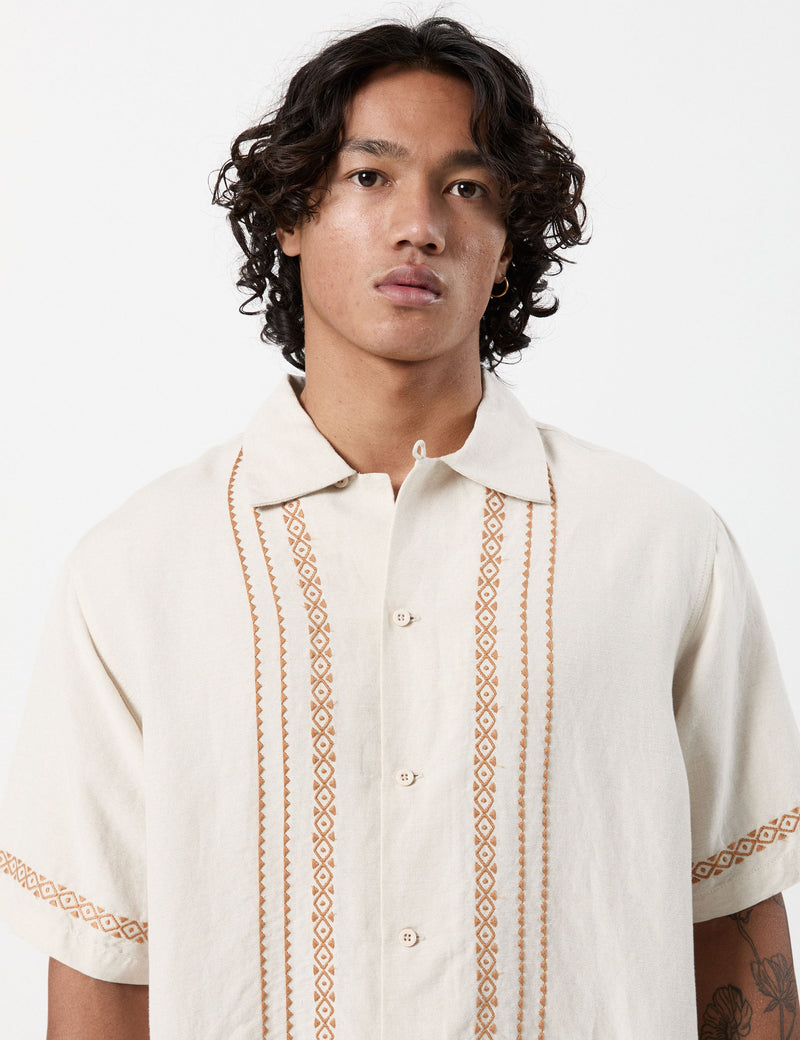 Morocco Short Sleeve Shirt - Natural