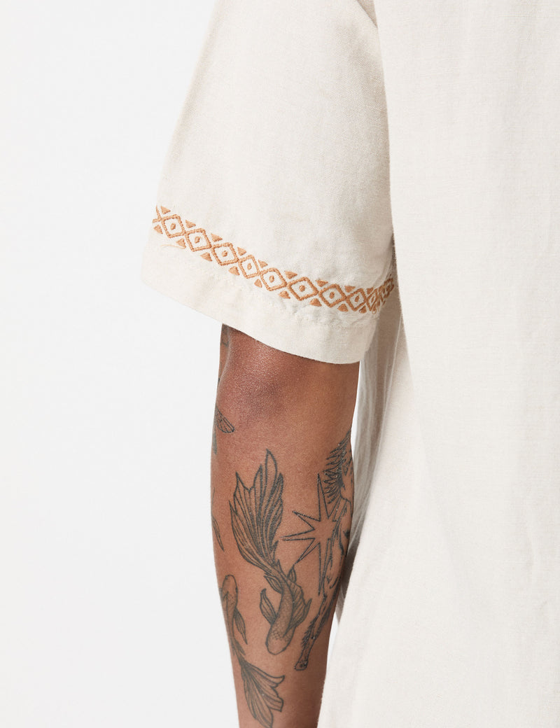 Morocco Short Sleeve Shirt - Natural