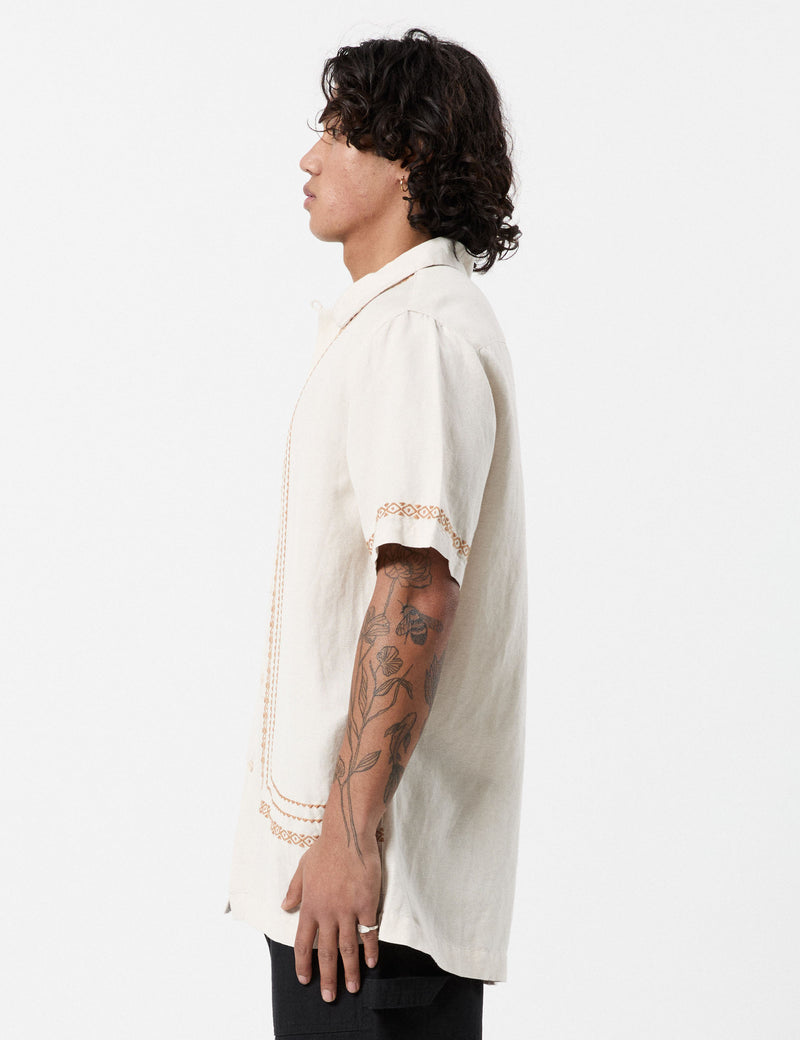 Morocco Short Sleeve Shirt - Natural