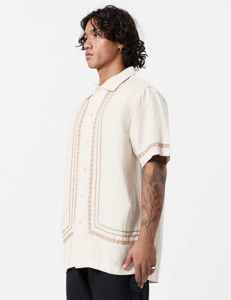 Morocco Short Sleeve Shirt - Natural