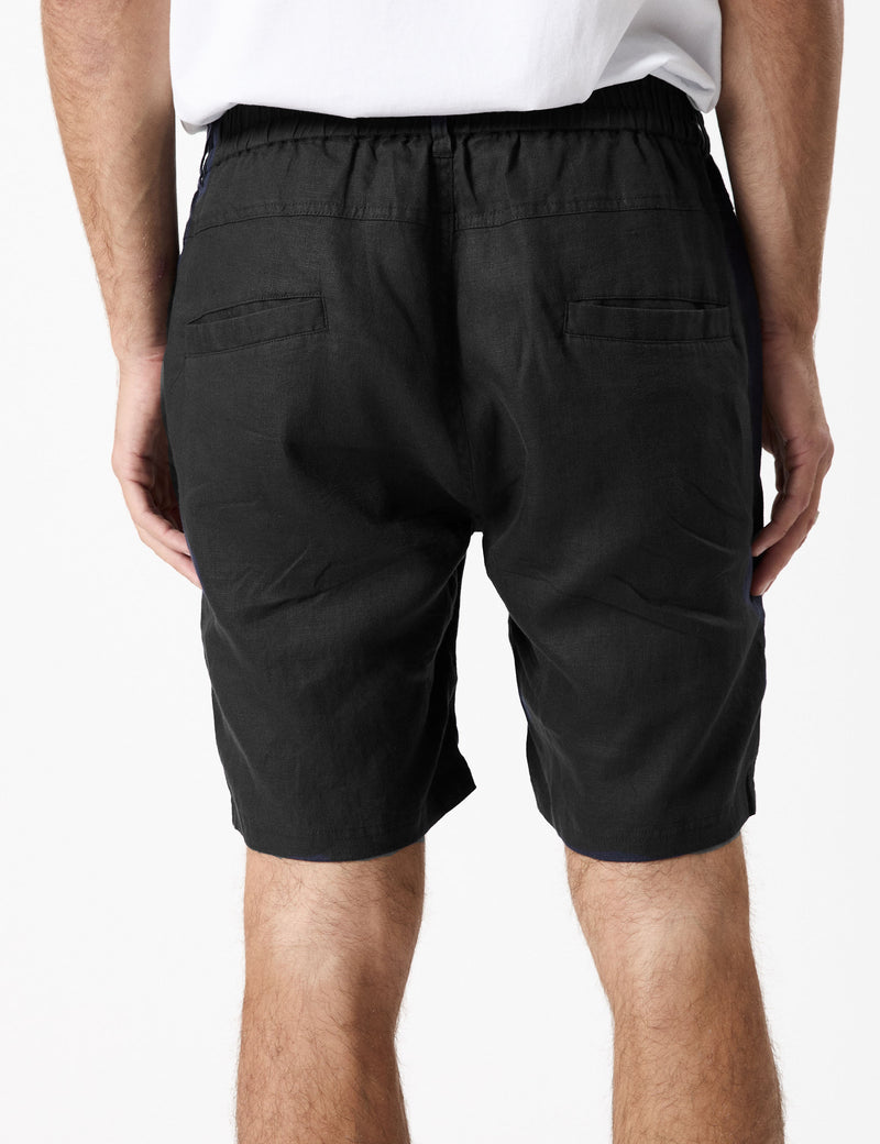 Tanner 3.0 Linen Shorts - Black