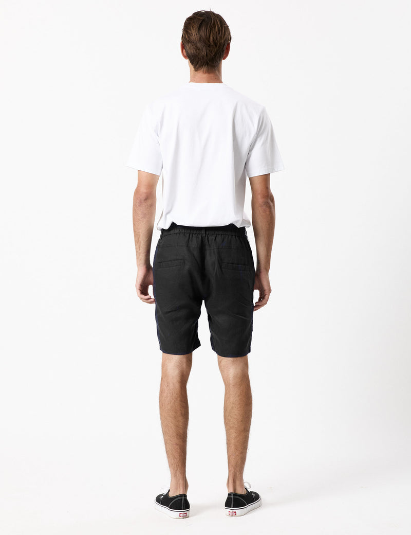 Tanner 3.0 Linen Shorts - Black