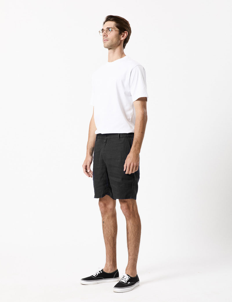 Tanner 3.0 Linen Shorts - Black